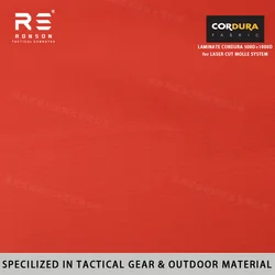 Tela Cordura laminada roja táctica para sistema MOLLE escuadrón