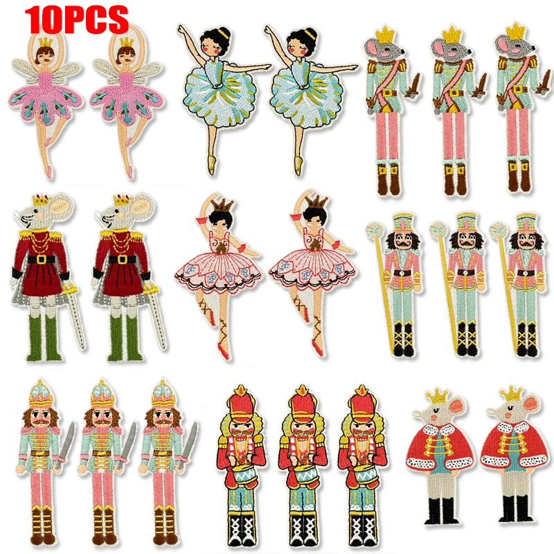 Detalle de los parches bordados de Cascanueces y ballet