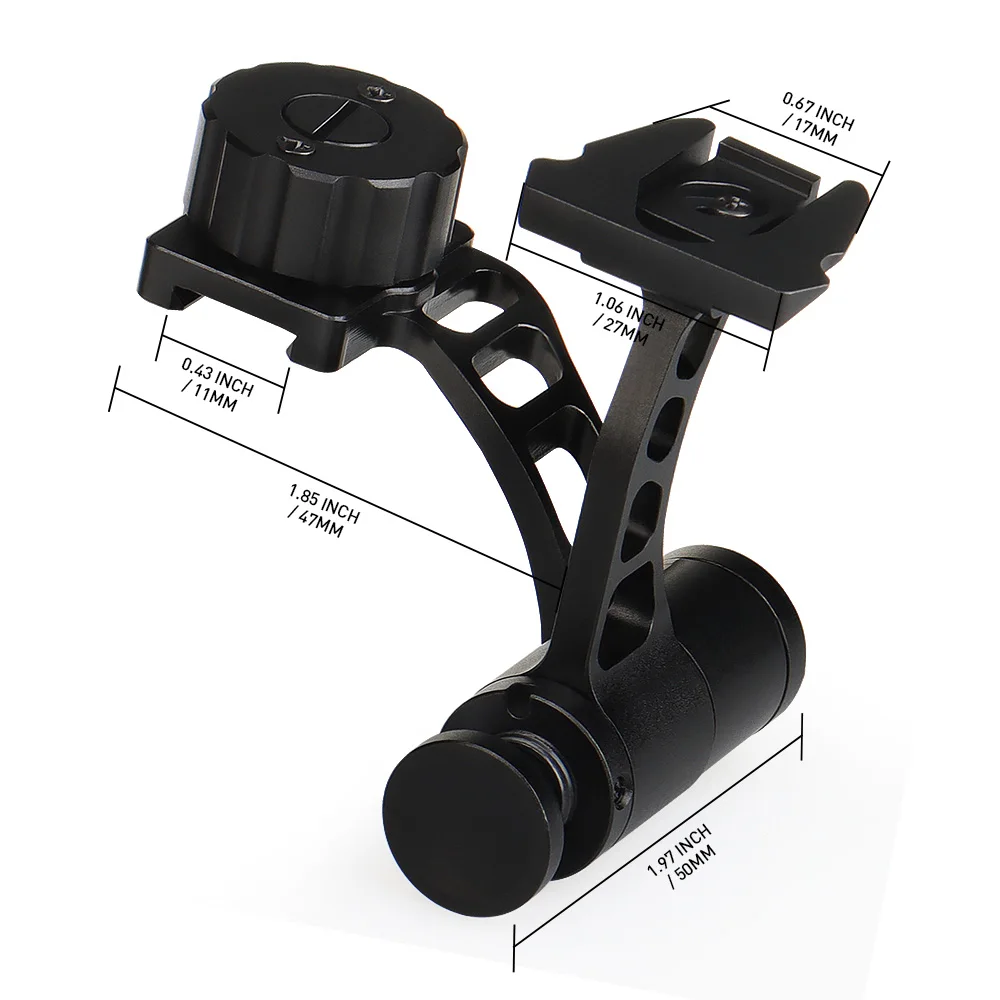 Adaptador NVG metálico tipo cola de milano para montaje casco - imagen 5