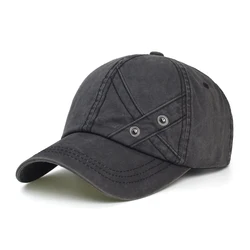 Gorra de béisbol de algodón lavado vintage ajustable perfil bajo