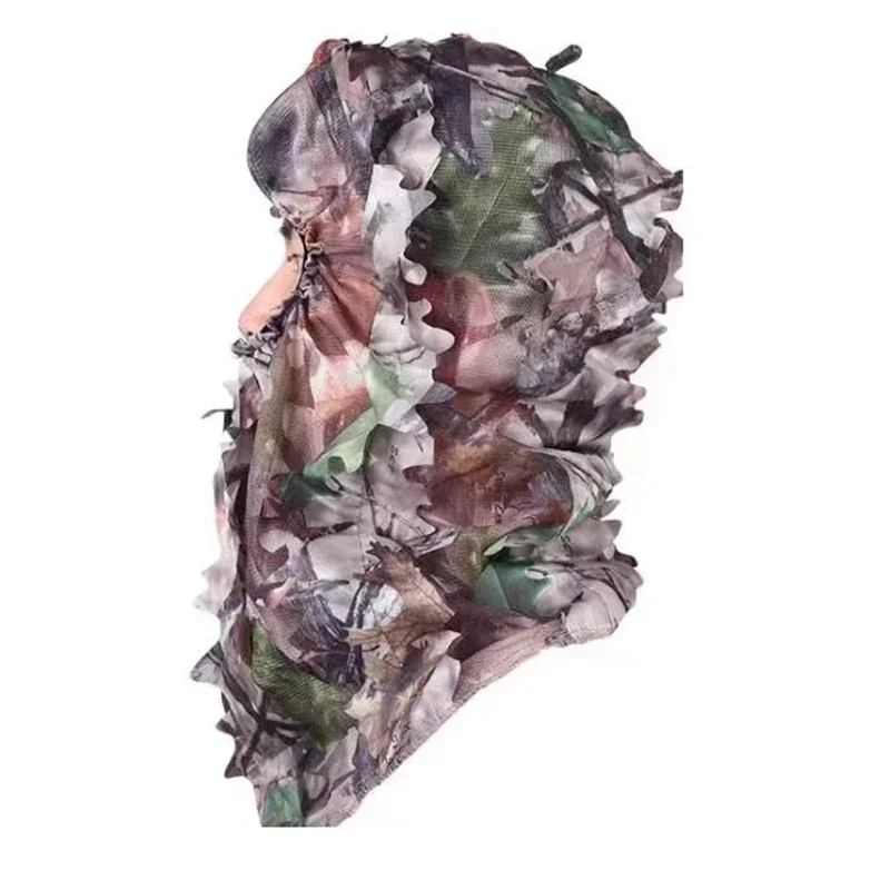 Gorra camuflaje Ghillie 3D con máscara facial integrada - imagen 2