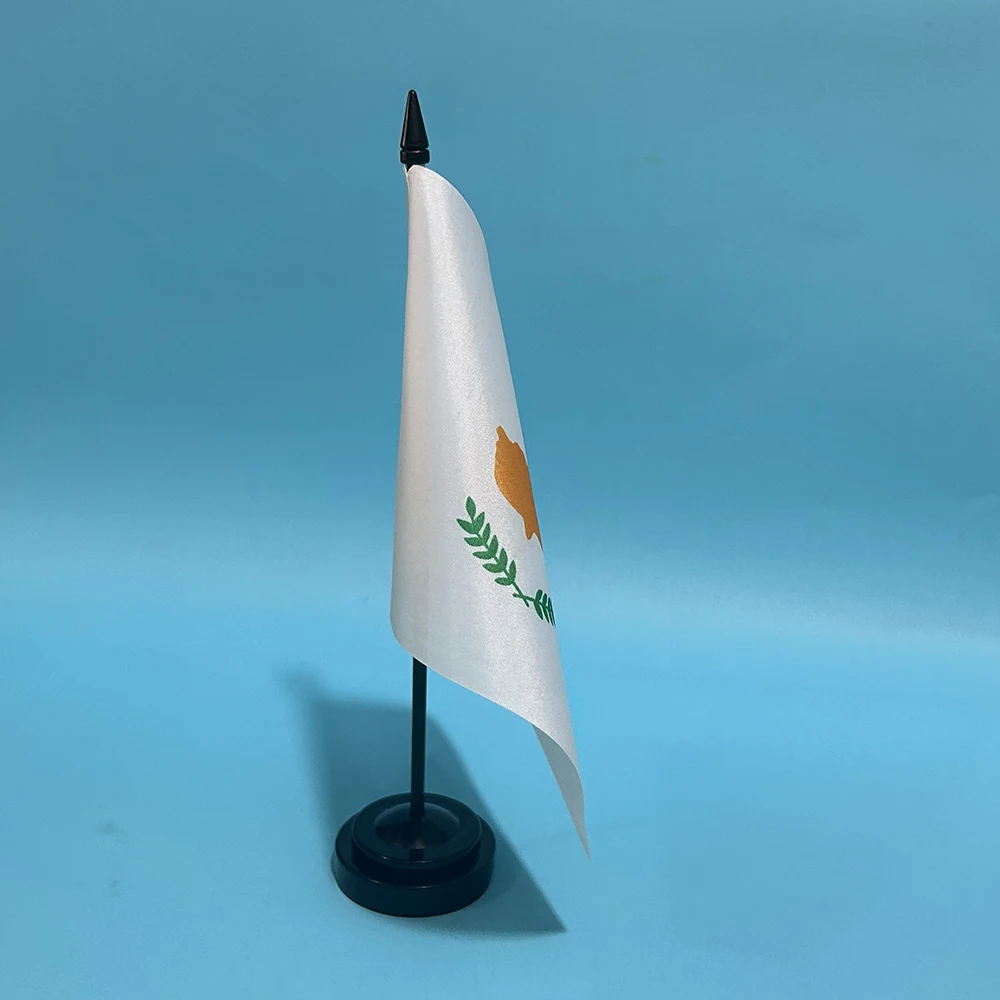 SKY FLAG bandera nacional de Chipre en poliéster para escritorio - imagen 4