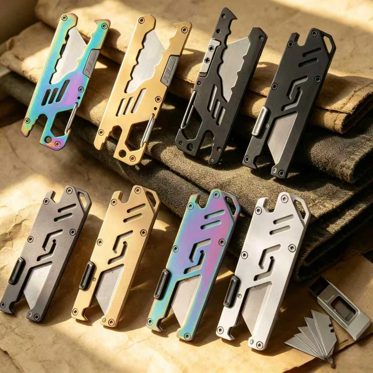 Cuchillo multiusos EDC de acero SK5 para cortar y tallar