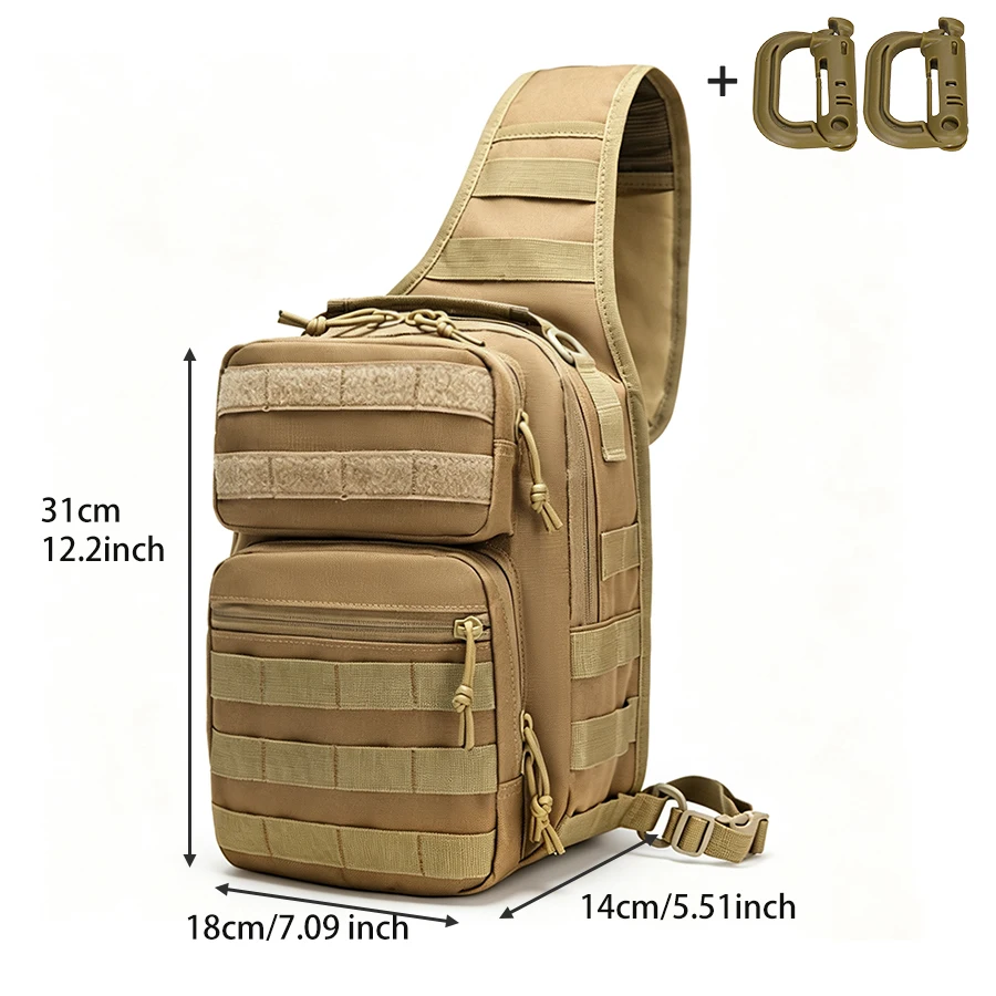 Bolso pecho táctico multibolsillo con bolsillo anti-robo oculto - imagen 3