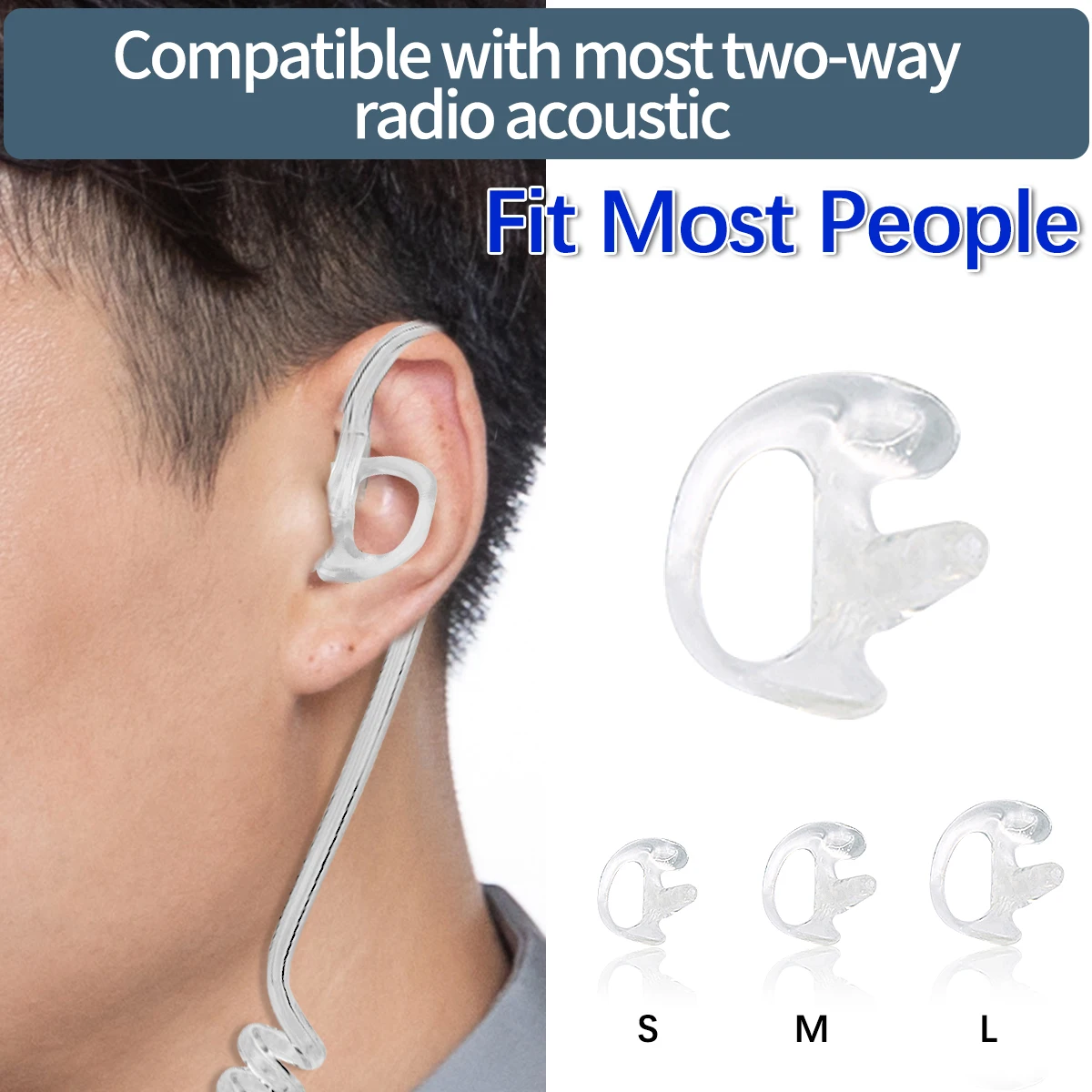 Auricular silicona suave ABBREE para walkie talkie – repuesto acústico - imagen 2