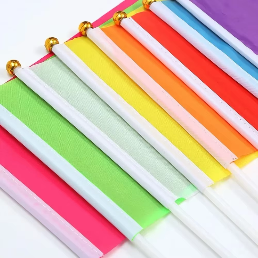 SKY FLAG Bandera mini ondeante de mano lisa para fiestas - imagen 5