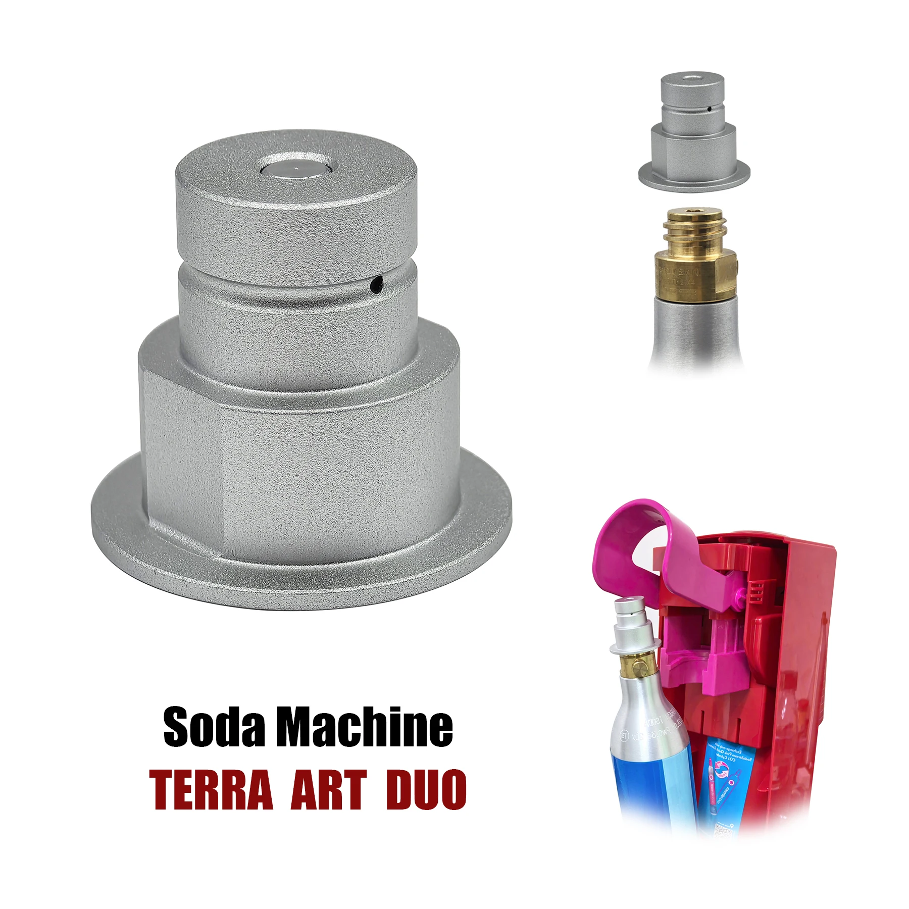 Terra DUO ART Adaptador CO2 para máquina Soda casera doméstica