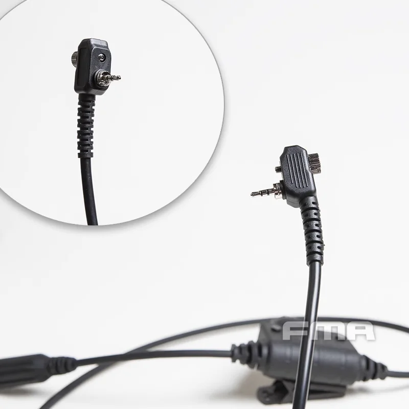 FMA botón PTT para auriculares tácticos con conector de pines - imagen 2
