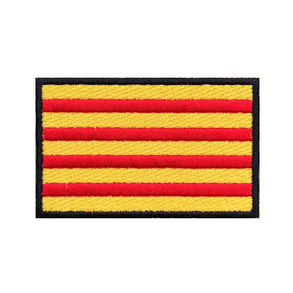 Parche bordado velcro bandera Cataluña para chaleco táctico