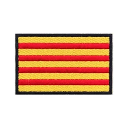 Parche bordado velcro bandera Cataluña para chaleco táctico