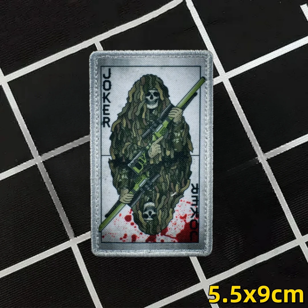 Parche táctico Joker esqueleto – Adhesivo para MOLLE en mochila - imagen 2