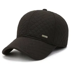 Gorra invierno con orejeras acolchada snapback de algodón térmica
