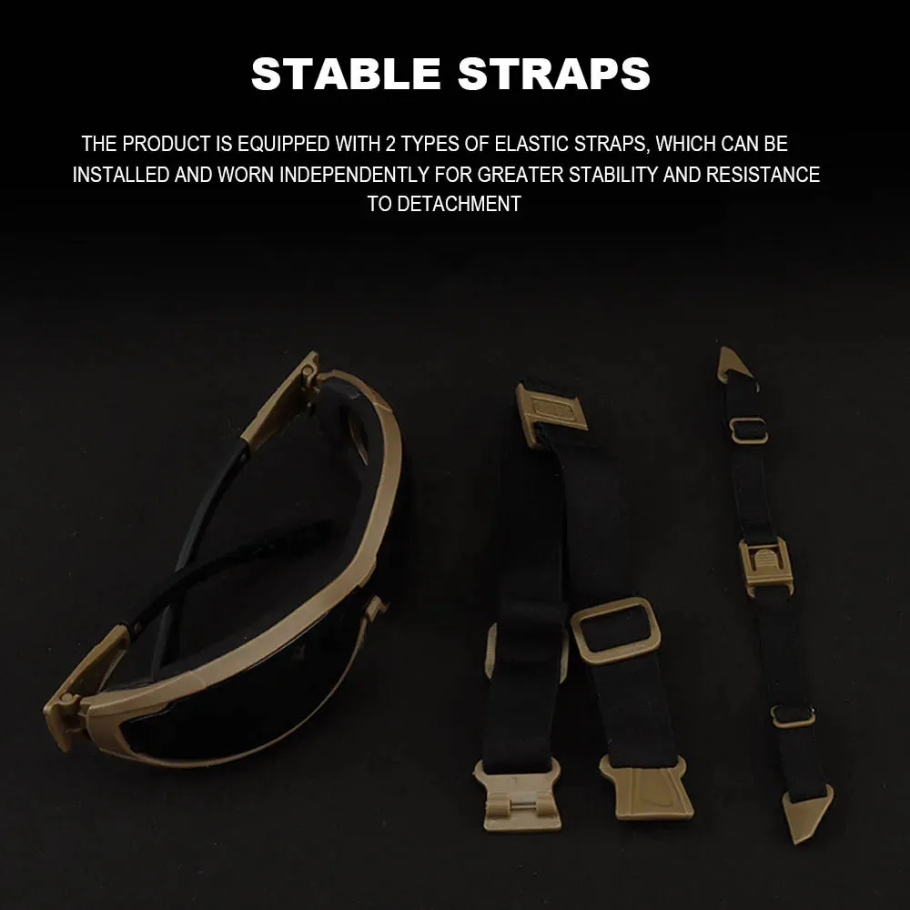 Gafas tácticas correa fija protección antiimpacto para airsoft