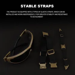 Gafas tácticas correa fija protección antiimpacto para airsoft