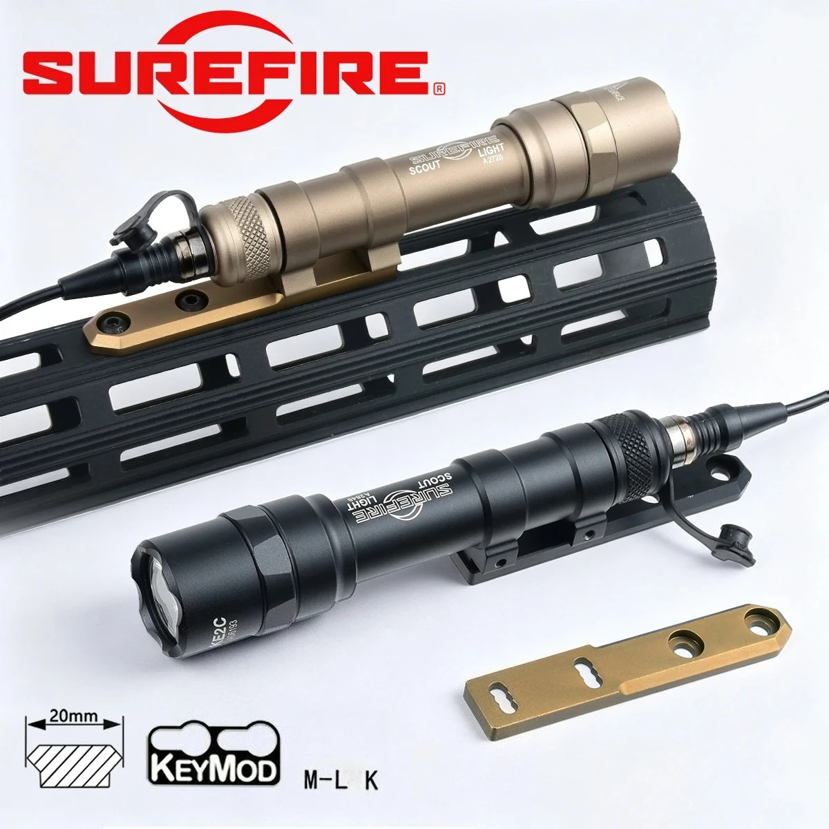Linterna Táctica Surefire M600 con Riel Picatinny para AR15 - imagen 5