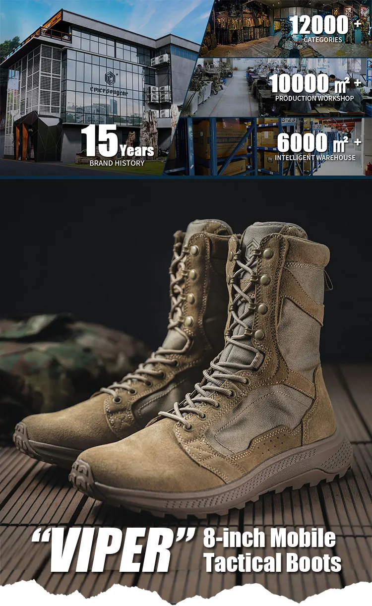 Vista lateral de las botas Emersongear Viper