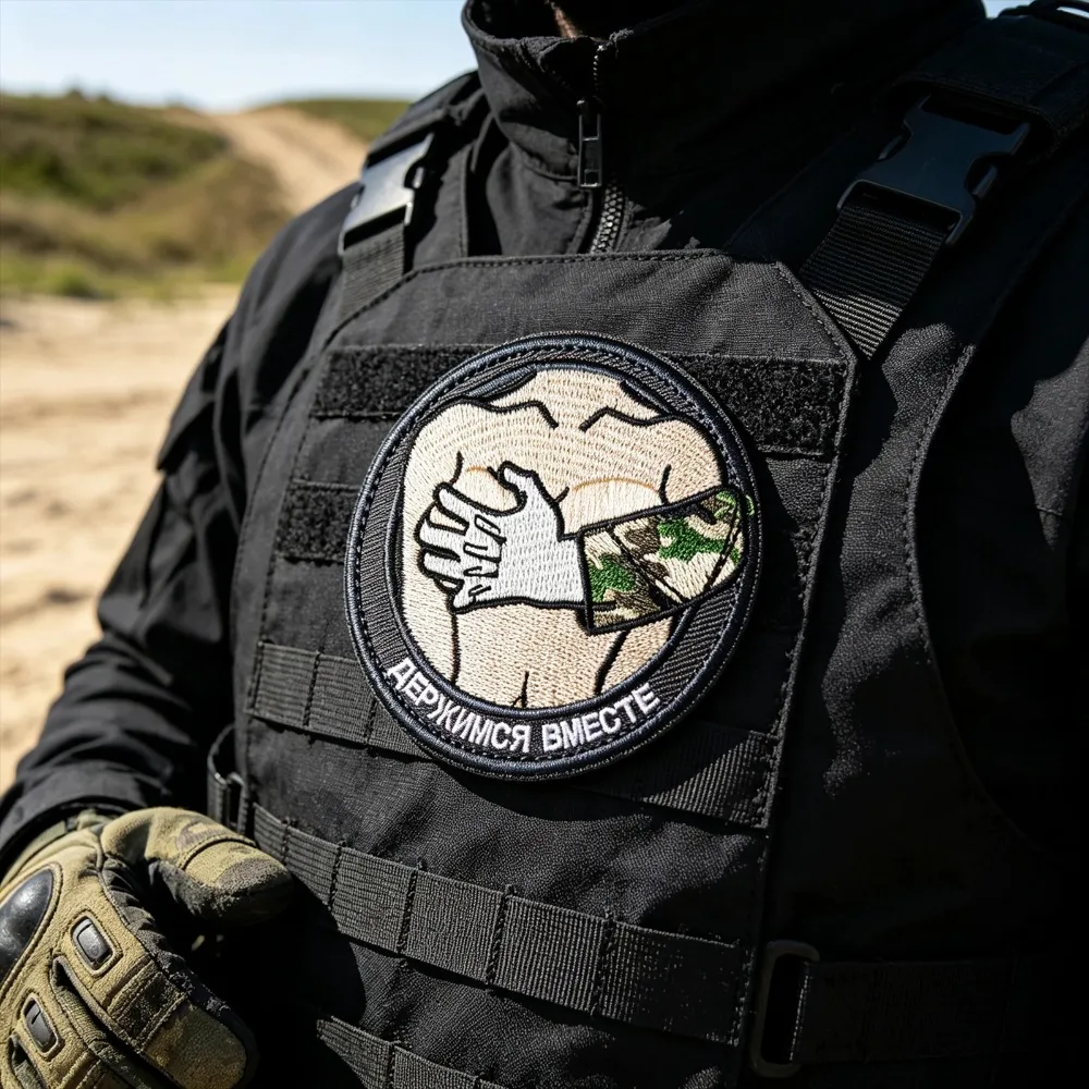 Parche táctico bordado ruso con gancho y bucle para mochilas y ropa - imagen 2