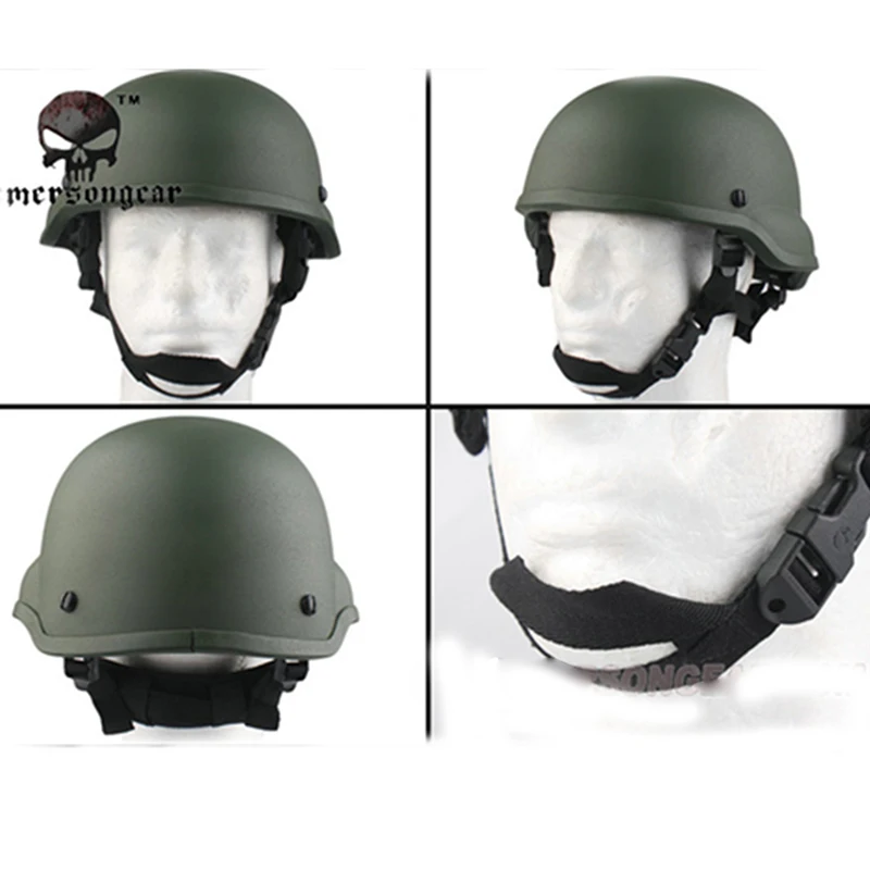 Casco táctico Emersongear ACH MICH 2002 en uso
