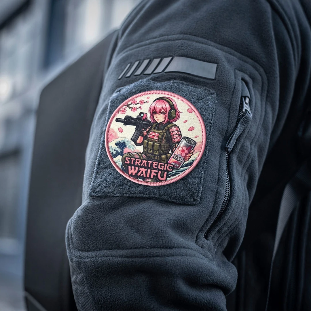 Parche táctico Velcro Waifu anime – Mochila y chaleco - imagen 4