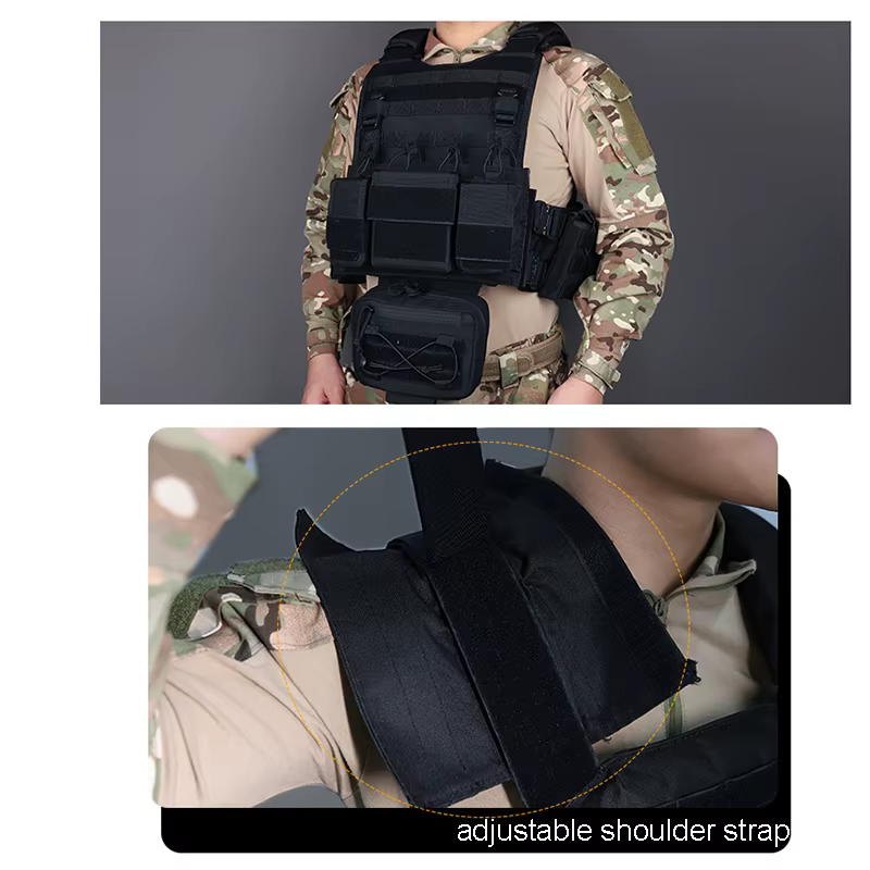 Chaleco táctico YAKEDA portaplacas camuflaje MOLLE para cargadores - imagen 5