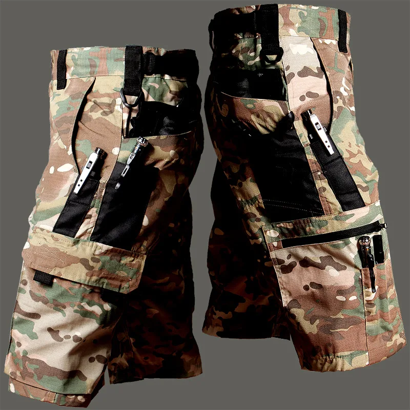 Pantalones cortos tácticos hombre ripstop con múltiples bolsillos - imagen 2