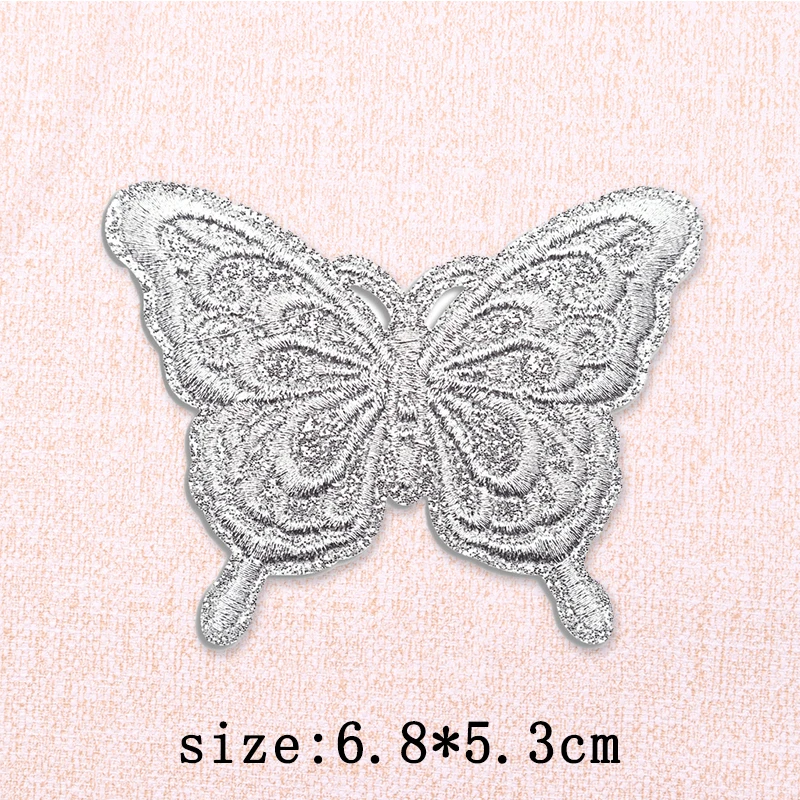 Parche termoadhesivo mariposa brillante para jeans y mochilas - imagen 4