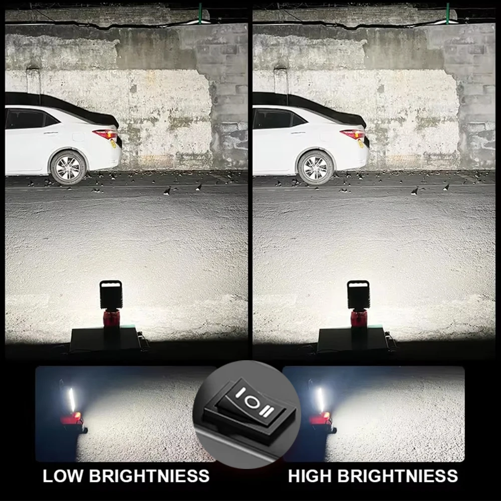 Lámpara LED de trabajo USB de emergencia con baterías Makita/Milwaukee - imagen 2