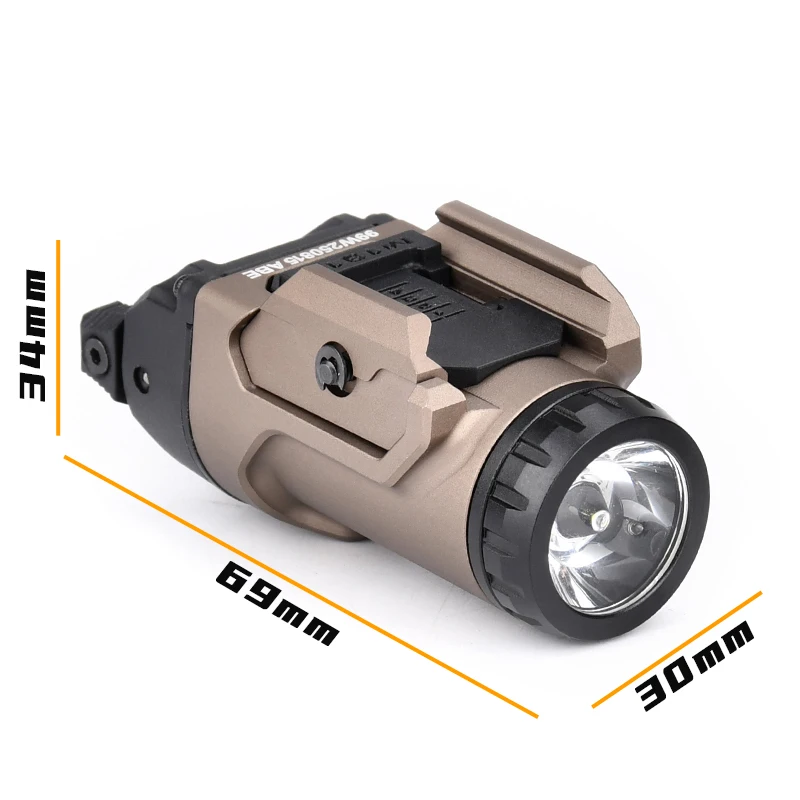 WADSN FOXTROT1X Linterna táctica LED para carril Picatinny 20mm - imagen 2