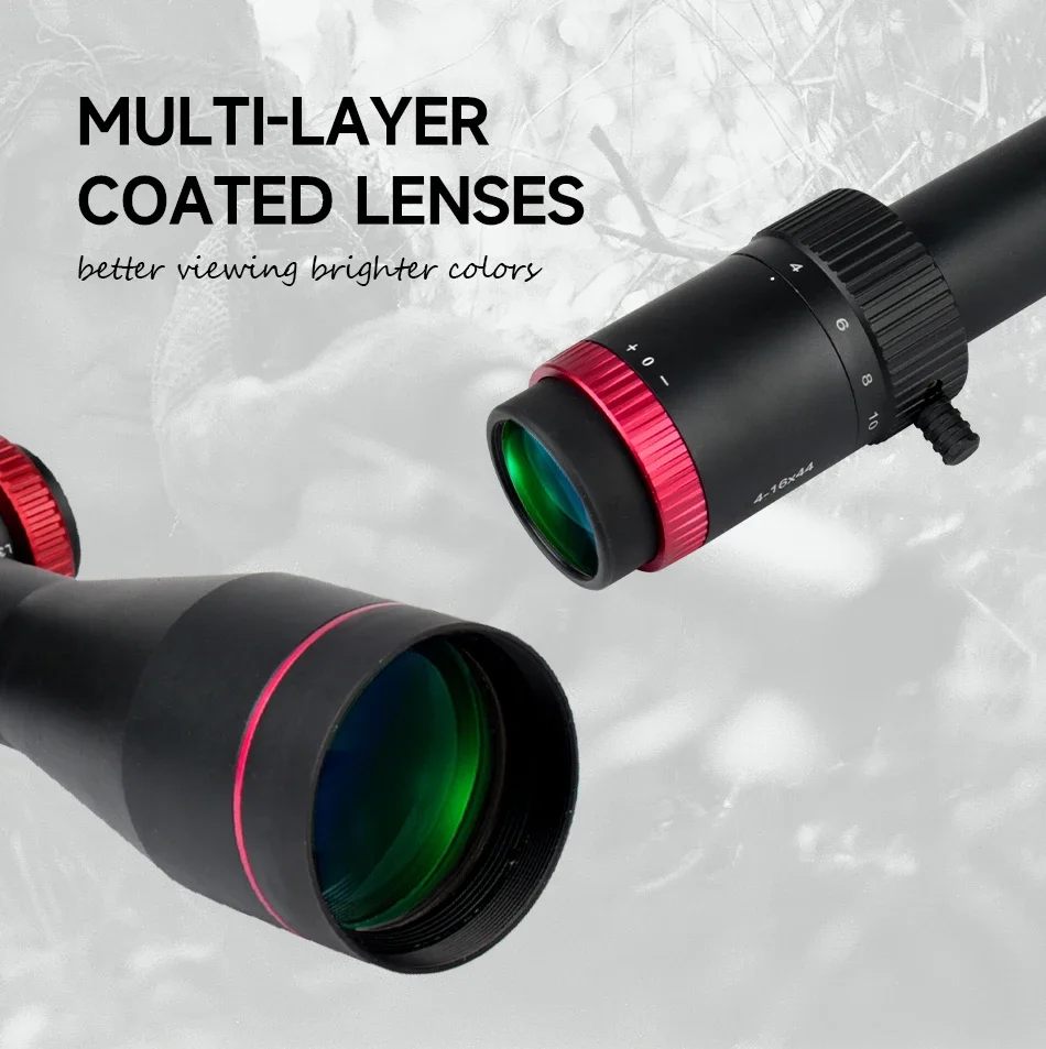Visor 4-16x44 FFP táctico con retícula para airsoft y caza - imagen 3