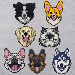 Parche bordado perro militar – termoadhesivo para chaleco táctico