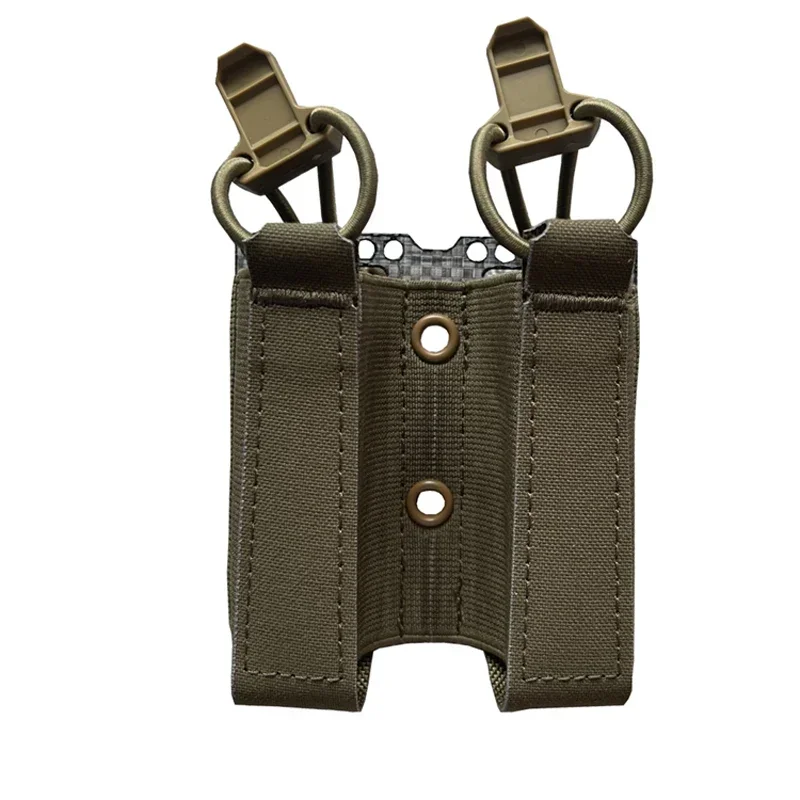 Portacargador táctico 9mm doble MOLLE caza y airsoft - imagen 5