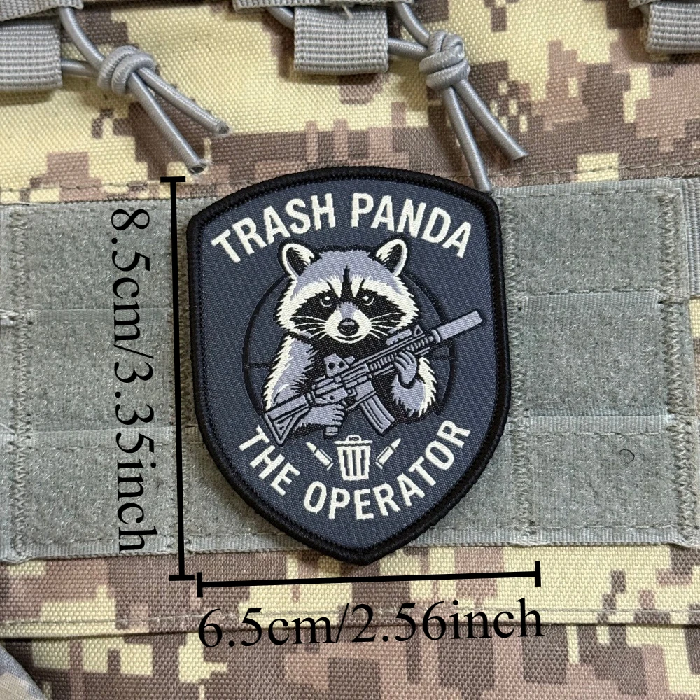 Parche táctico bordado PANDA OPERATOR – Moral militar para equipo MOLLE - imagen 2