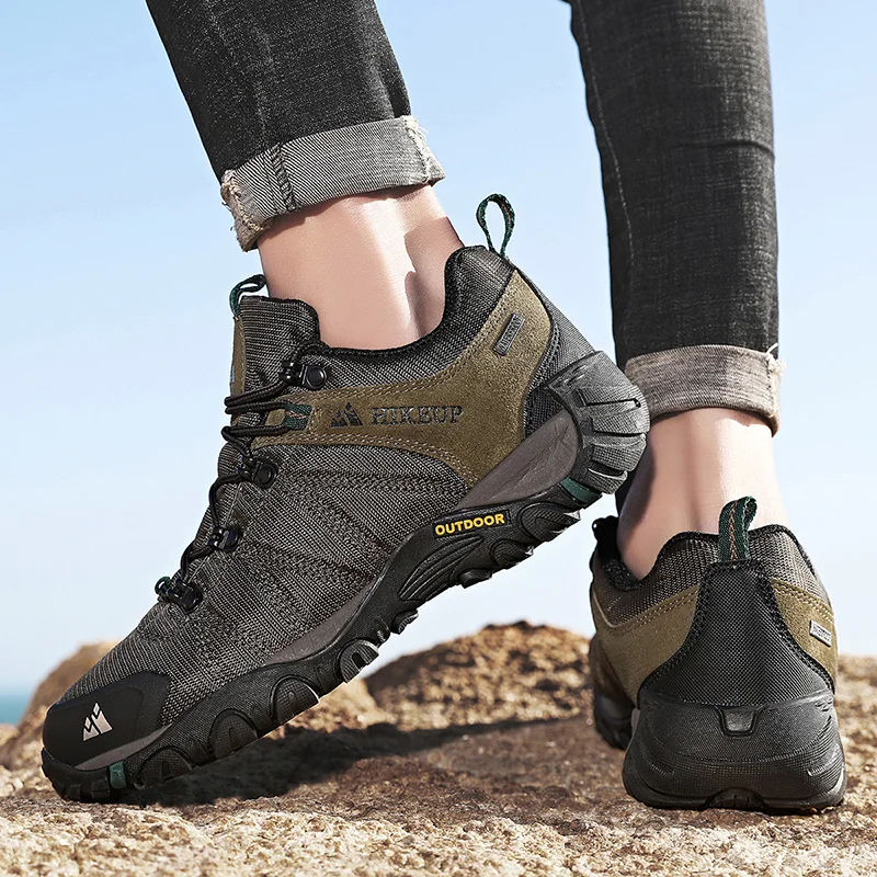 HIKEUP zapatillas senderismo malla hombre antideslizantes - imagen 4