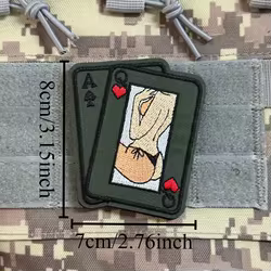 Parche táctico PVC con velcro – Ángel punk As de Espadas