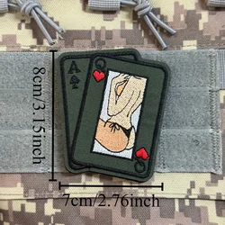 Parche táctico PVC con velcro – Ángel punk As de Espadas
