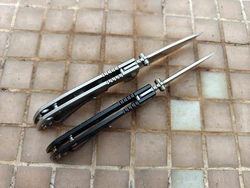 JUFULE Doctor de la Peste cuchillo EDC táctico titanio N690 cerámico