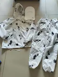 Traje de camuflaje para nieve con capucha, estilo ruso