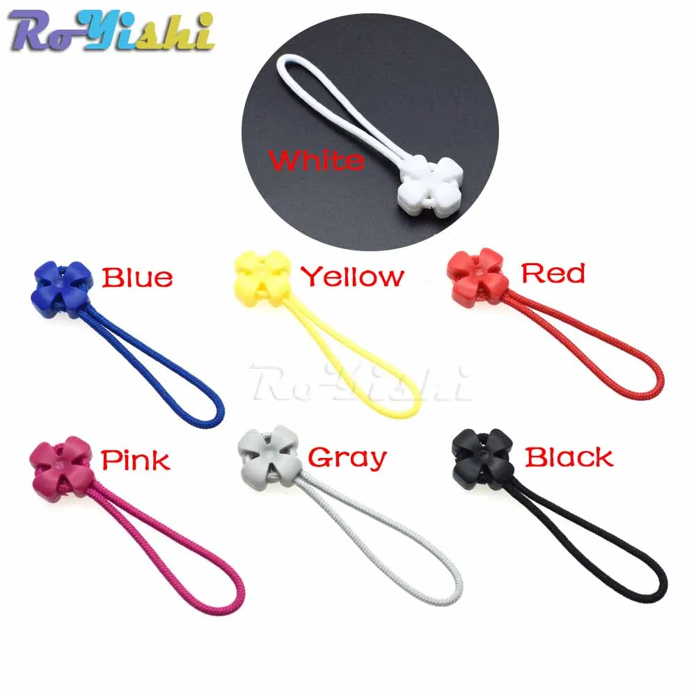 Tiradores de cremallera cordón multicolor y correa Lariat negra - imagen 5
