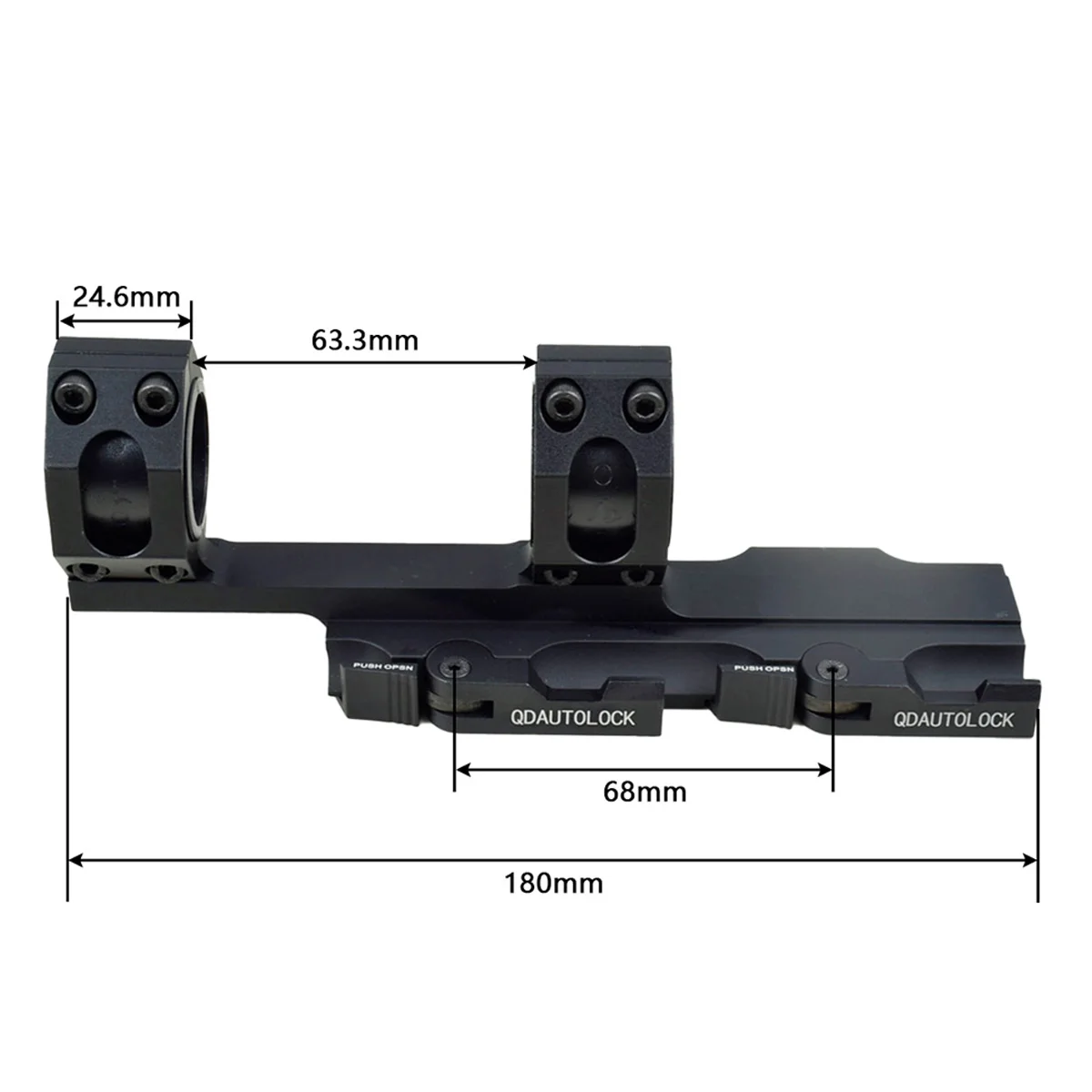 Anillas cantilever para visor de 30 mm con montaje Picatinny - imagen 4