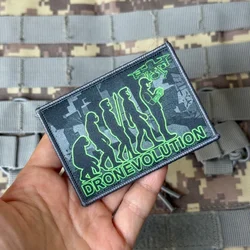 Parche táctico Dronevolution para moral en velcro, gancho y bucle
