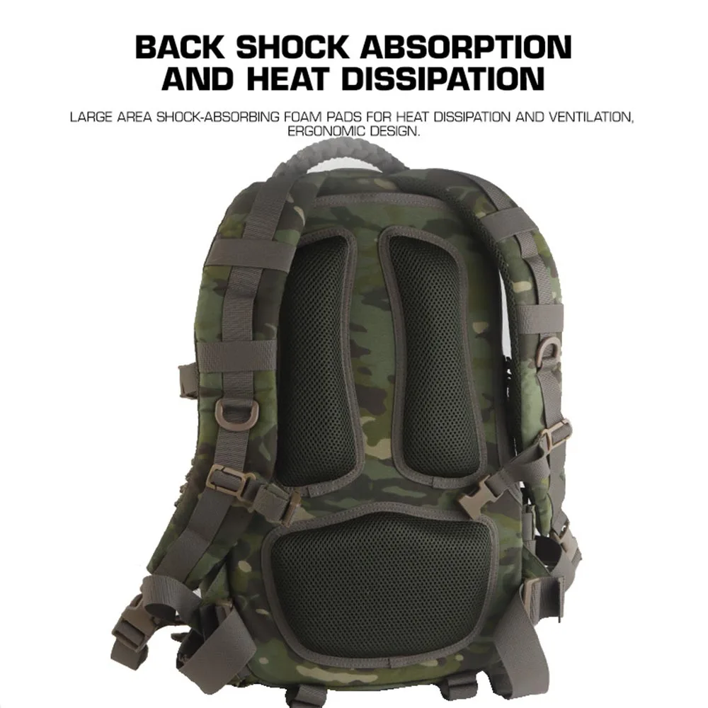 Mochila táctica MOLLE de asalto para gimnasio, viajes y senderismo - imagen 5