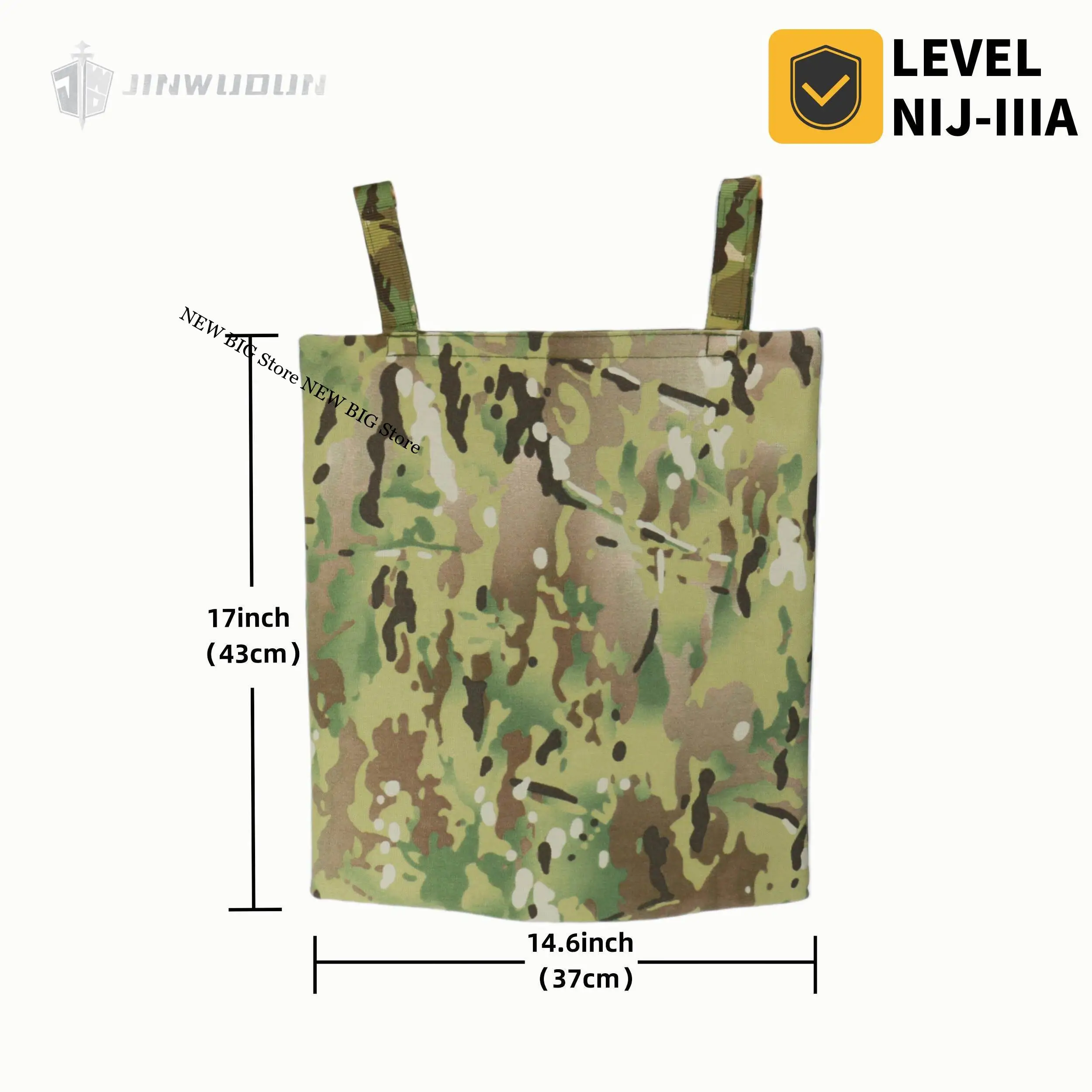 Protector balístico NIJ IIIA entrepierna cadera y glúteos MOLLE - imagen 3