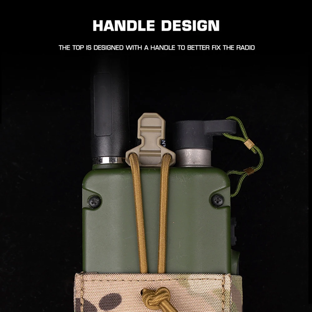 Bolsa de radio táctica para walkie-talkie – Chest Rig Airsoft lateral - imagen 2