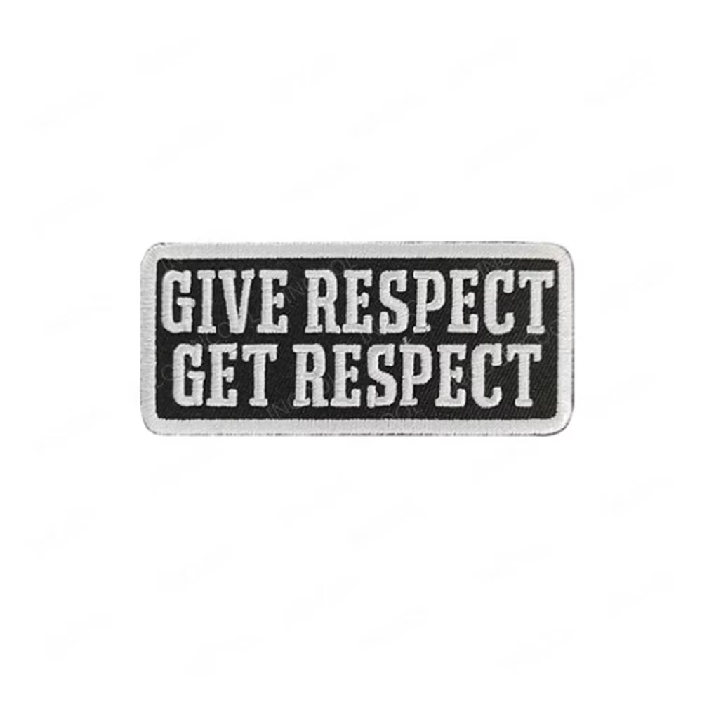 Parche bordado motorista Dare Respect Get Respect para chaleco - imagen 5