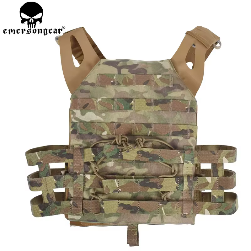 Chaleco Táctico Emerson Gear JPC – Portador Placa MOLLE Multicam
