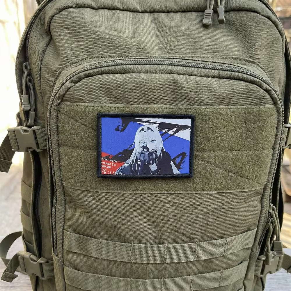 Insignia táctica guerrero – Parche adhesivo para mochila - imagen 4