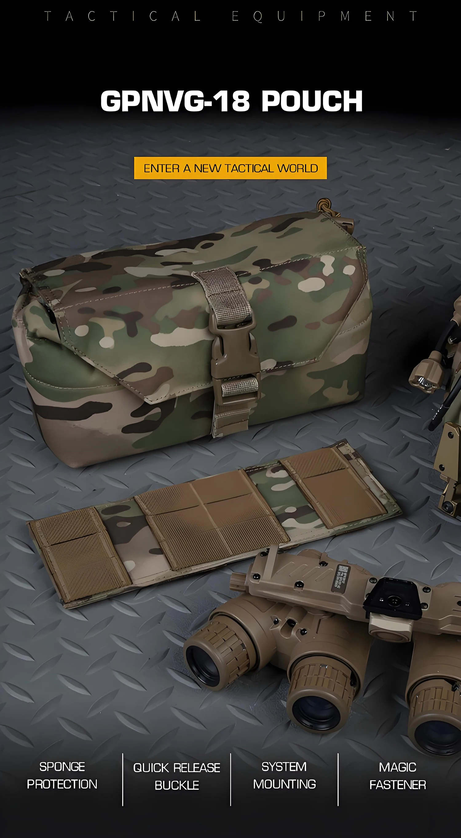 Bolsa para gafas GPNVG-18 con protección interior