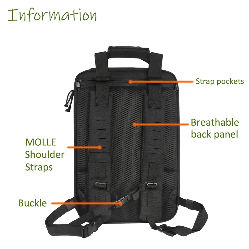 Detalle de las correas acolchadas y el diseño ergonómico de la mochila