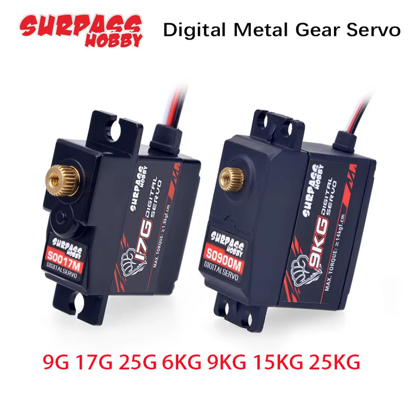 Micro servo digital alta velocidad engranaje metal 6kg RC drone - imagen 4