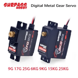 Micro servo digital alta velocidad engranaje metal 6kg RC drone